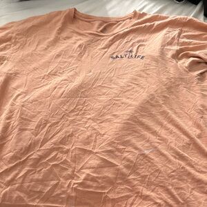 Salt Life Men's Short Sleeve Tee - Peach Coral